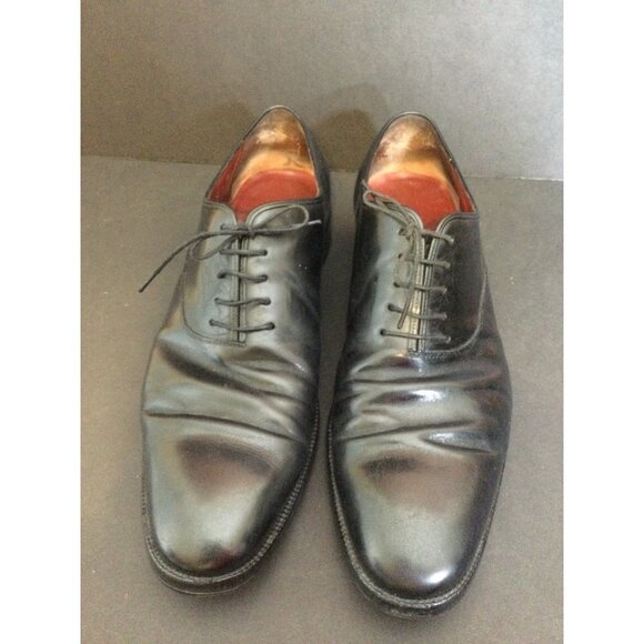 Valentino Salvatore Ferragamo Men\'s Leather Oxfords Dress Shoes Black Size 13 main image 10